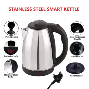Stainless Steel Electric Automatic Cut Off Jug Kettle 2L